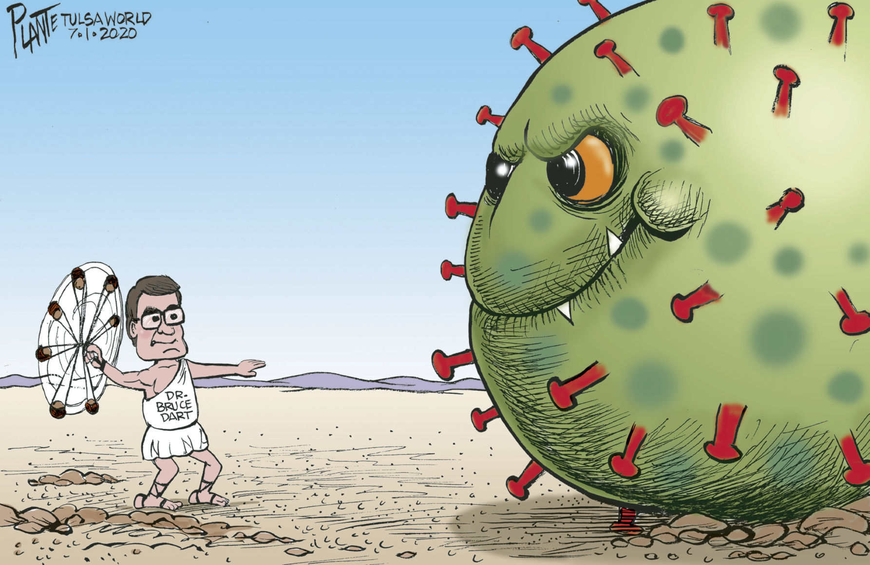 Bruce Plante Cartoon: Dr. Bruce Dart